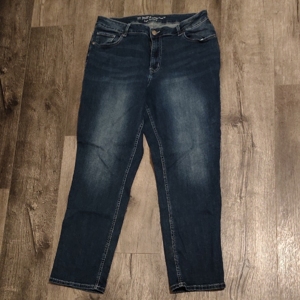 Maurices Dark Blue Ankle Jeans